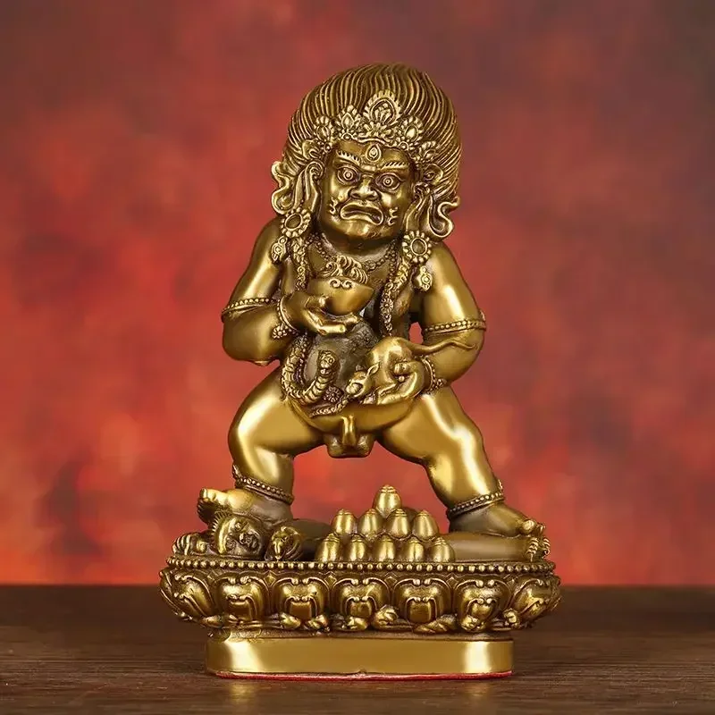 Feng shui Copper God of Wealth Ornaments Buddha Statue Home Office Decoration view 4