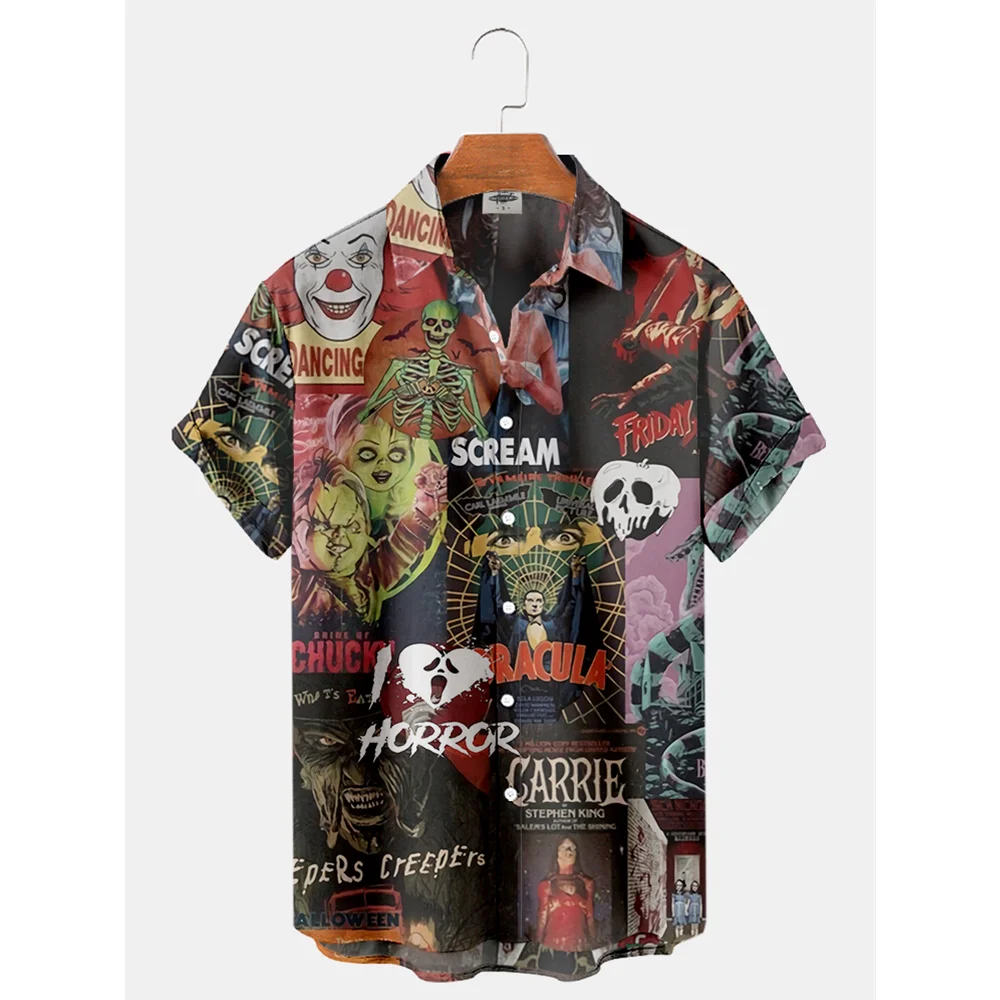 2024 Retro Casual Collar Man\'s Hawaiian Shirt Cotton With Costume Short Sleeve Top Designer Camisa Floral Masculina