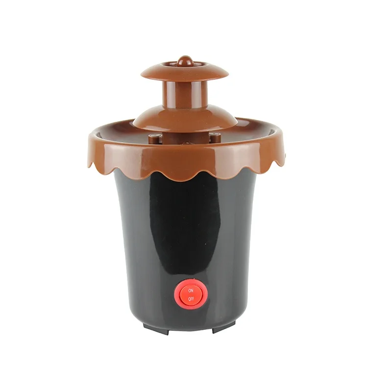 Plastic Mini Chocolate Fondue Fountain Tabletop Wedding Use Battery Powered Multi-color