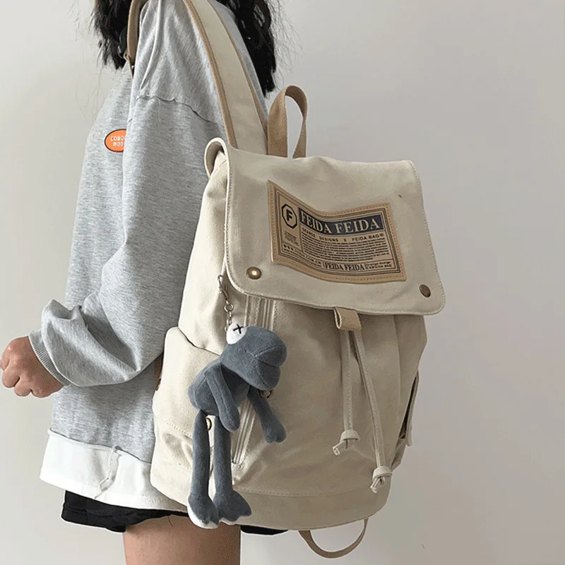 2026-new-canvas-backpack-–-large-capacity-casual-daypack-for-school-travel-daily-commute-unisex-style