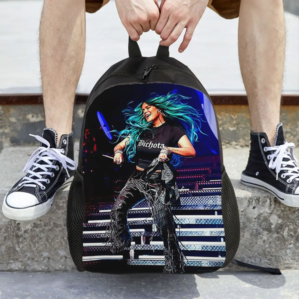 

Karol G Backpack Daypack Large Capacity Children BookBag School Bag Shoulder Bags for Men Women