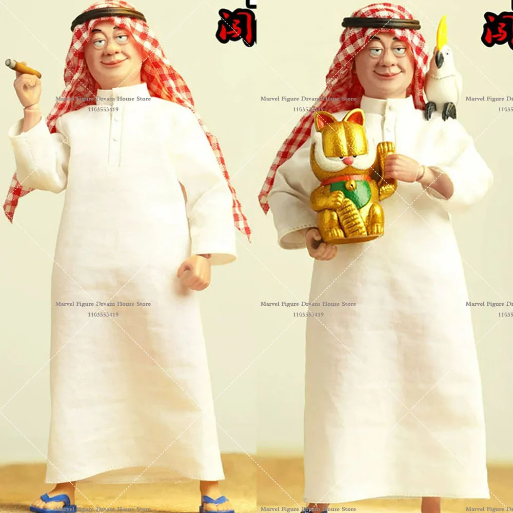 BOBTOYS CJH013 1/12 Chuangjianghu Series Part Six The Arab Wealthy Ou Dehua Mini 6Inch Cute Full Set Action Figure Model