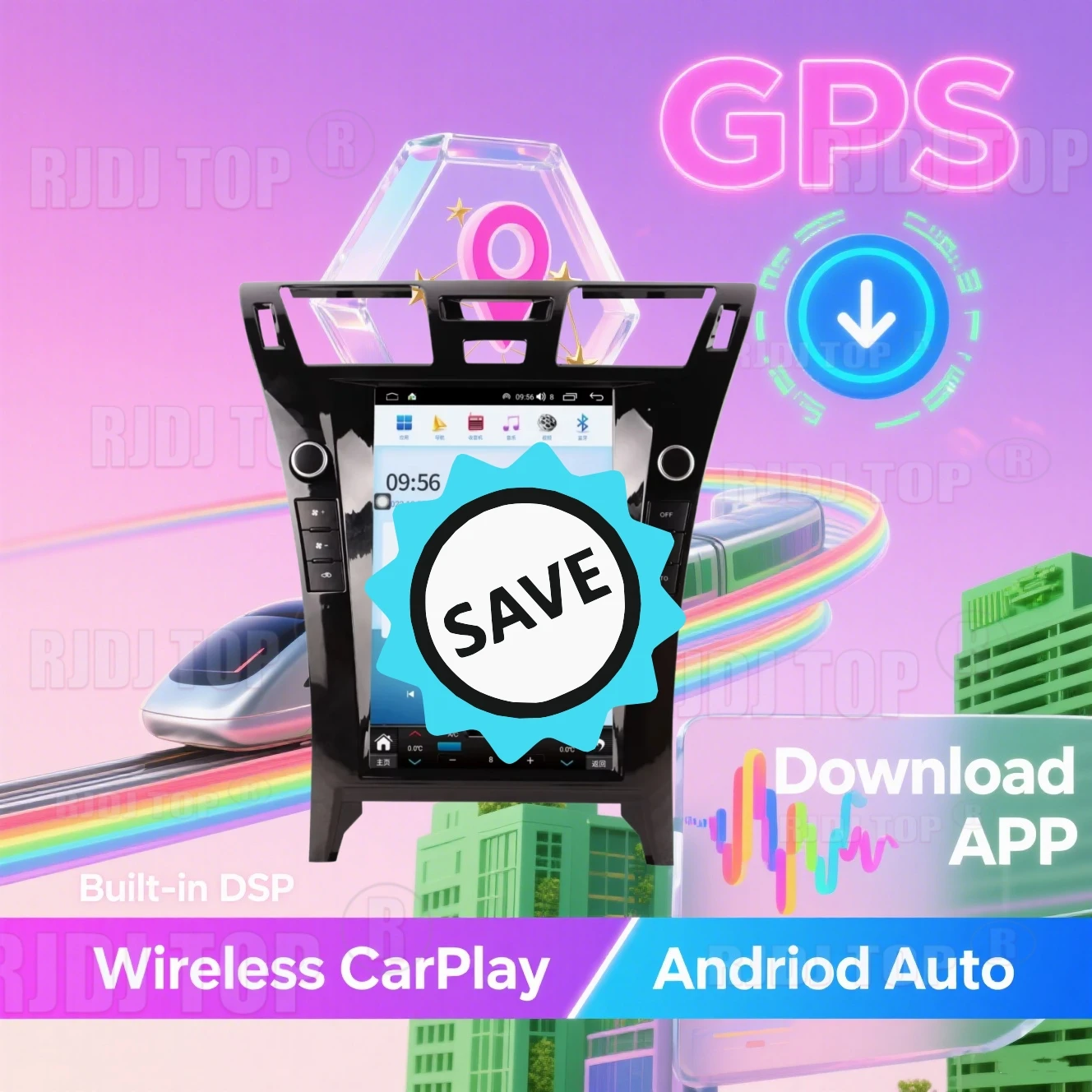 Android 14 For Lexus LS460 LS600h 2006 2007-2012 Car Radio Multimedia Player Auto GPS Navigation Head Unit Stereo Carplay Audio