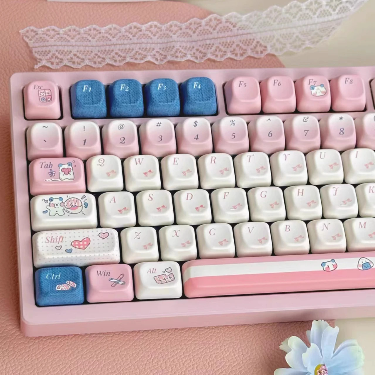 

Pure Heart Keycaps SOA Height Pbt Full Five-Sided Sublimation Original Customized Mechanical Keyboard Keycaps