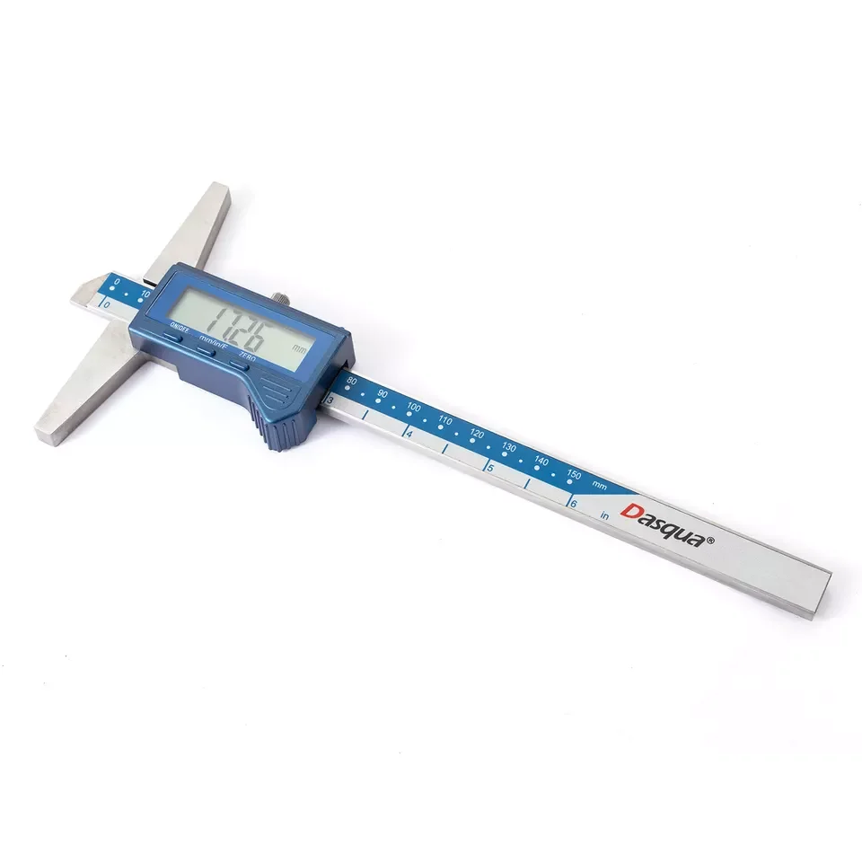 

Dasqua Electronic Digital Depth Gage 0-200mm Digital Depth Vernier Caliper 0-300mm Calibrador de Profundidad