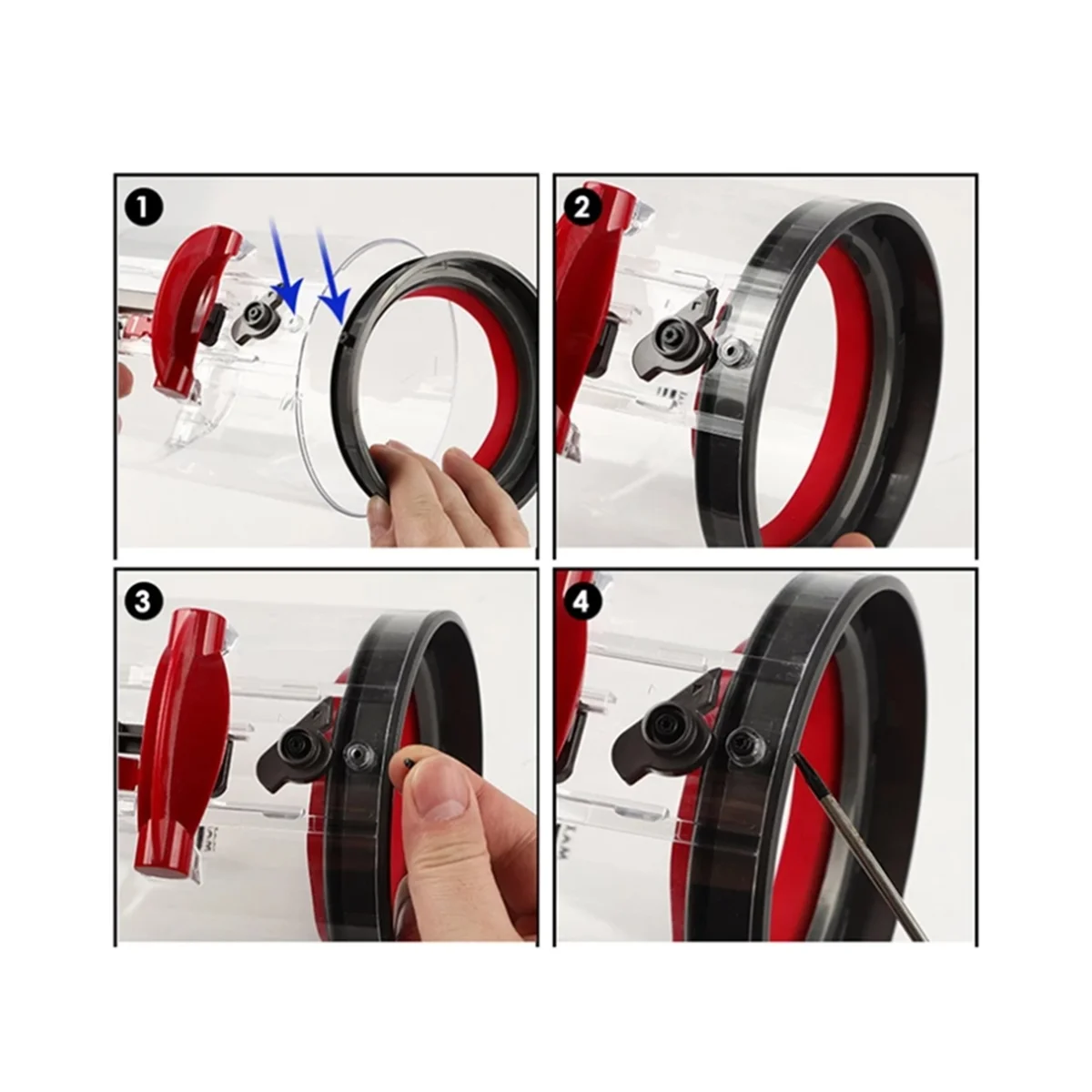 Untuk Dyson V12 V10 penyedot debu tipis tempat sampah atas cincin segel tetap pengganti ember debu Filter pembersih kotak sampah