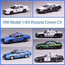 596 Model 1/64 Scale Victoria Crown CV Alloy Car Model Collection Decorated Holiday Gifts Toys