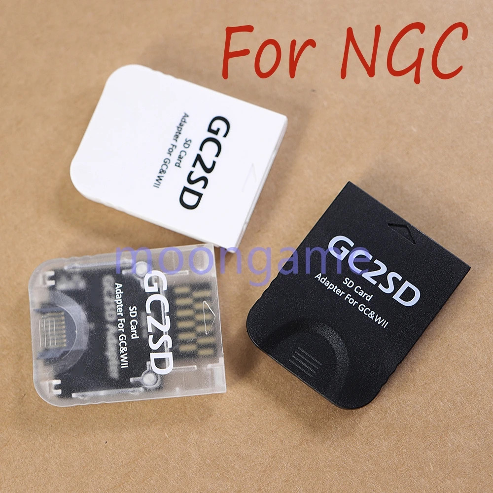 1 قطعة ل وي GC2SD GC إلى SD بطاقة محول الذاكرة TF بطاقة محول قارئ بطاقات SD لوحدة تحكم ألعاب NGC #2