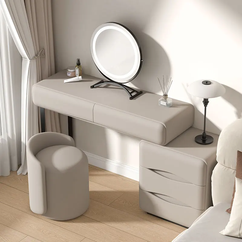 

Esthetics Luxury Dressing Table Storage Design Modern Simple Vanity Table Trendy Drawer Coiffeuse De Chambre Bedroom Furniture