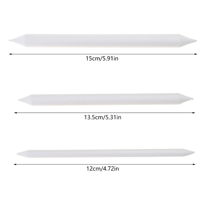 Blending Stumps and Tortillions Paper Art Blenders, 3 Size, 9 Size Blending Stump and Tortillion for Artist Sketching