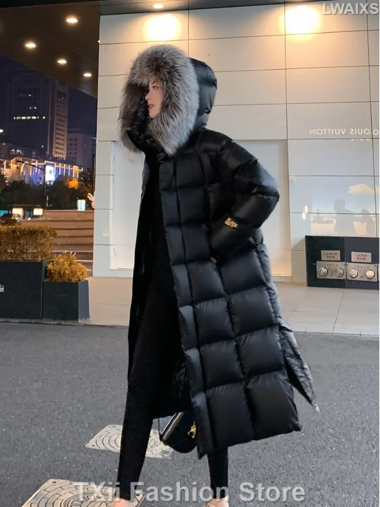 2024 Women\'s Winter Coat Super Warm Hooded Parker Down Jacket New Ladies High Quality Jacket Coat Y2k Clothes