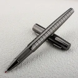 1 pz MONTE MOUNT penna a sfera Retro Metal Grid Ink elegante regalo per la scrittura di cancelleria forniture scolastiche per ufficio Roller Ball Pen
