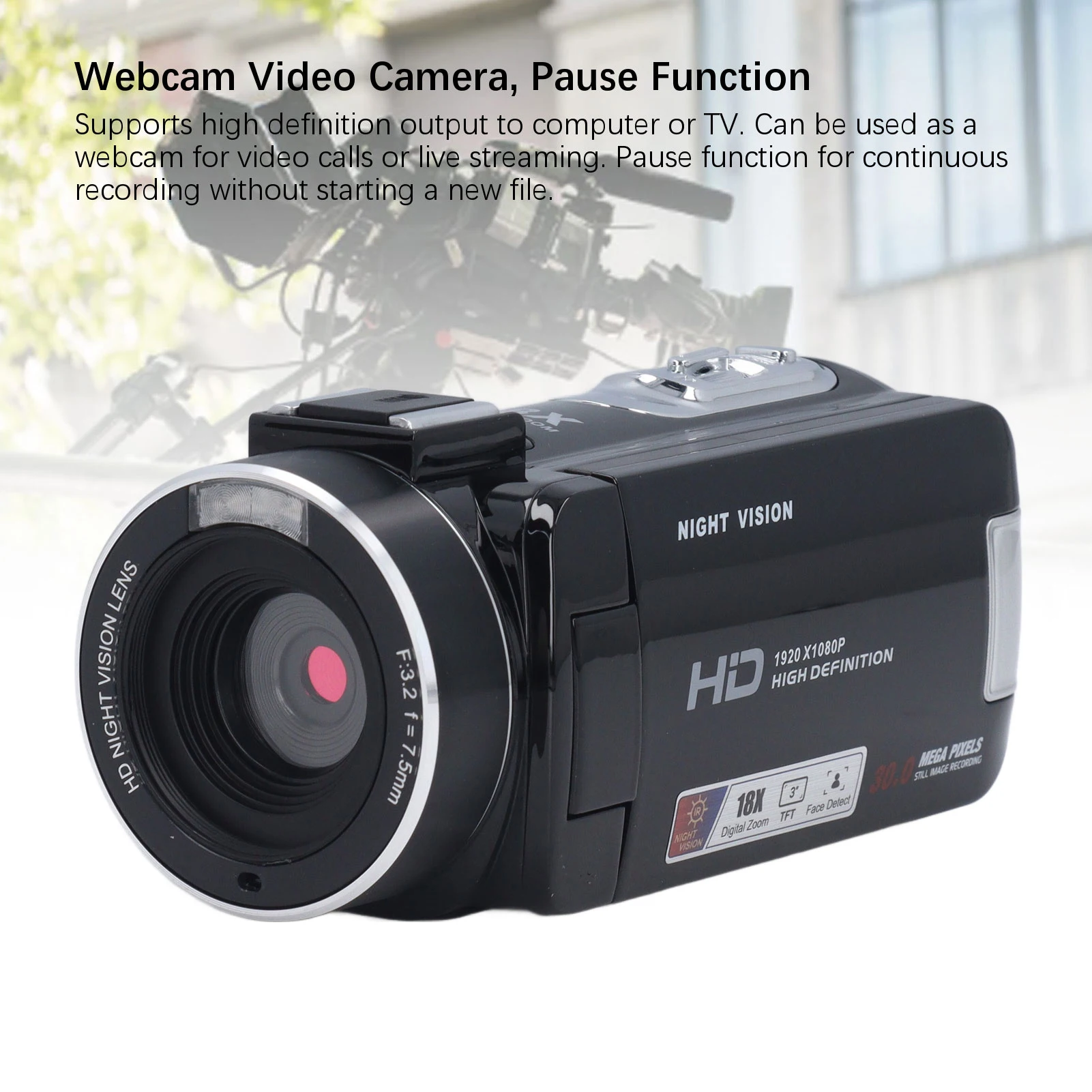 

Видеокамера 1080P, записывающее устройство, камера ночного видения, вращение на 270 градусов, запись зарядки, 3,0 дюйма для фотографии