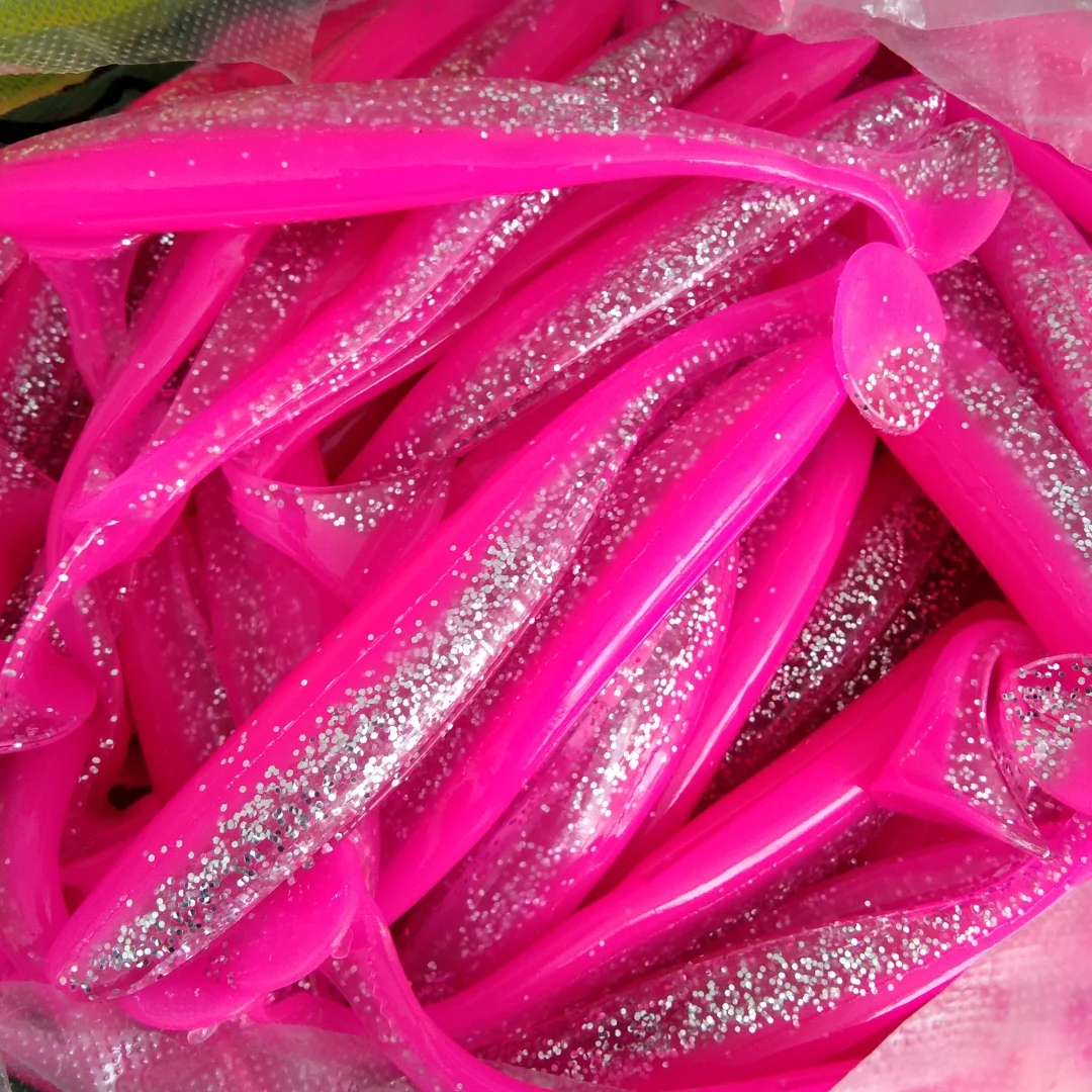 Mukun 100 stks 12 cm 9g Bulk Order Nieuwe Kleur Zachte Vissen Lokt Kit Kunstmatige Siliconen Aas Set Worm visgerei Accessoires