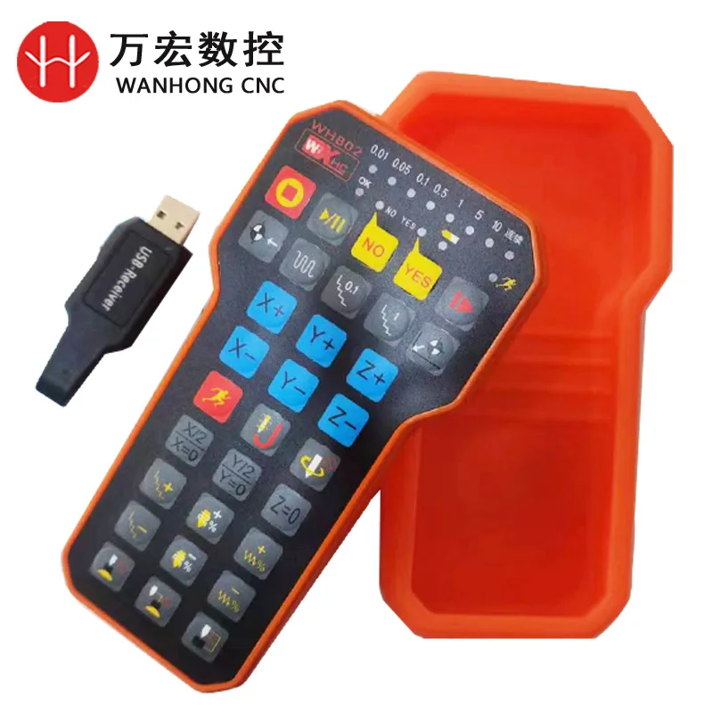 CNC 3 Axis NC Studio Controller USB Wireless Handwheel WHB02 Remote MPG Handle wheel for CNC Router