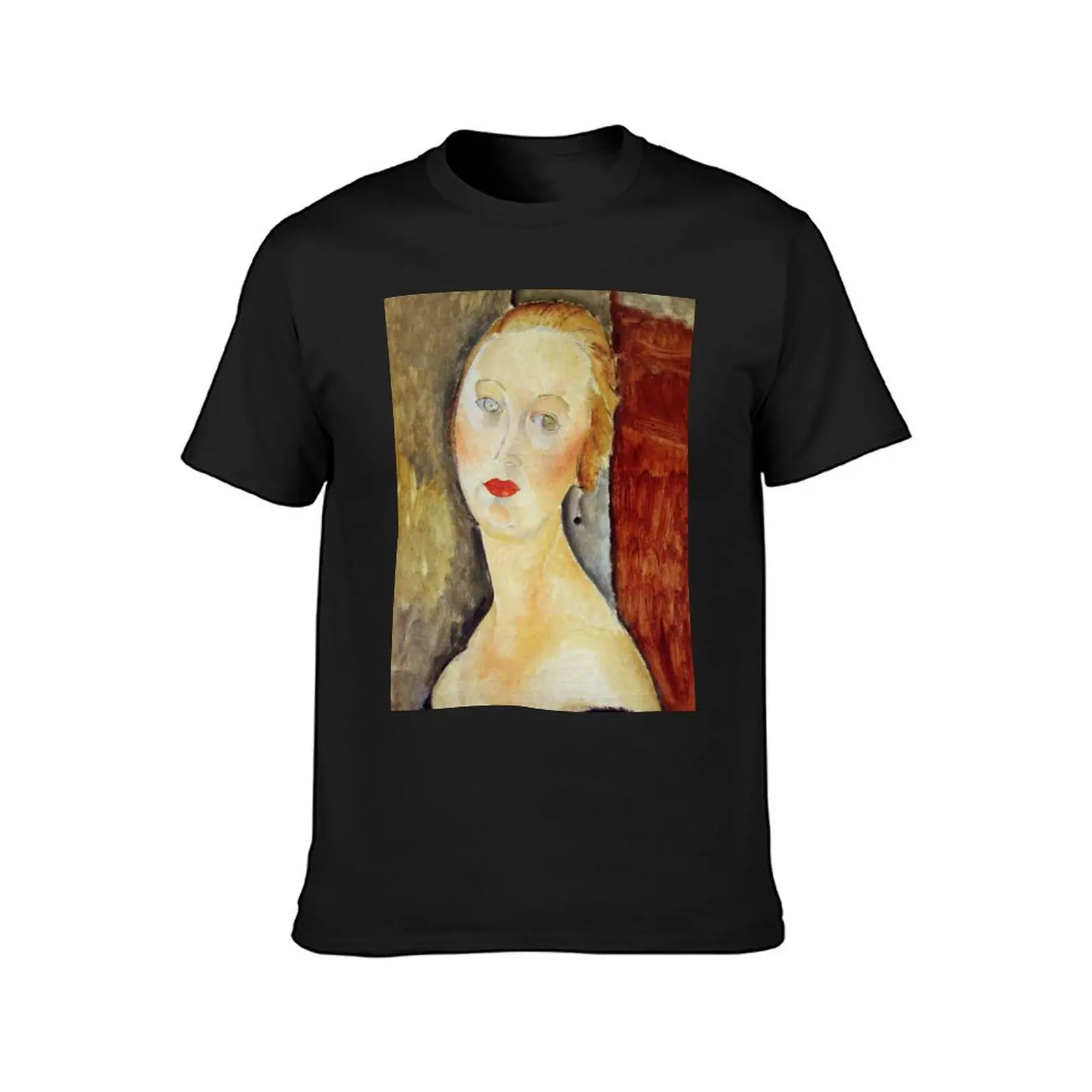 Vintage Amedeo Modigliani - Nancy 1918 Fine Art T-Shirt graphics vintage clothes plain black t shirts men