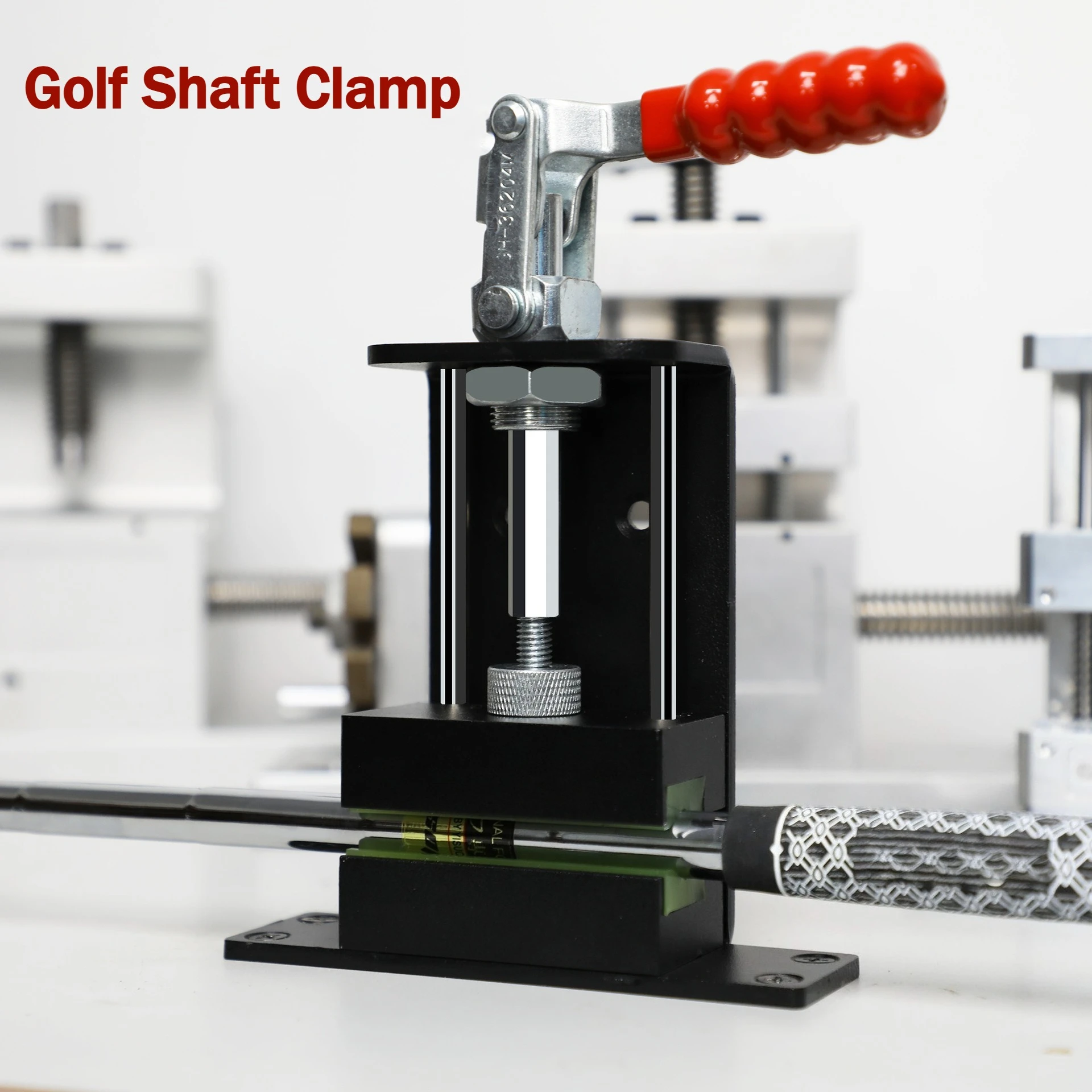 

Heavy-Duty Golf Club Regripping Kit with Shaft Vise Clamp Grip Remover Tool Professional Aluminum Bench-Mounted Golf Grip Repair