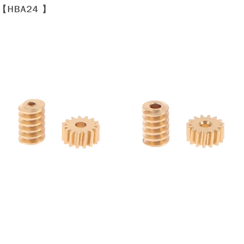 〔HBA24〕1:87 Modulus 0.2 15T Micro Brass Turbine Worm Static Change Gear Hole Dia 0.8mm/1mm Reduction Pinion Shaft Connector