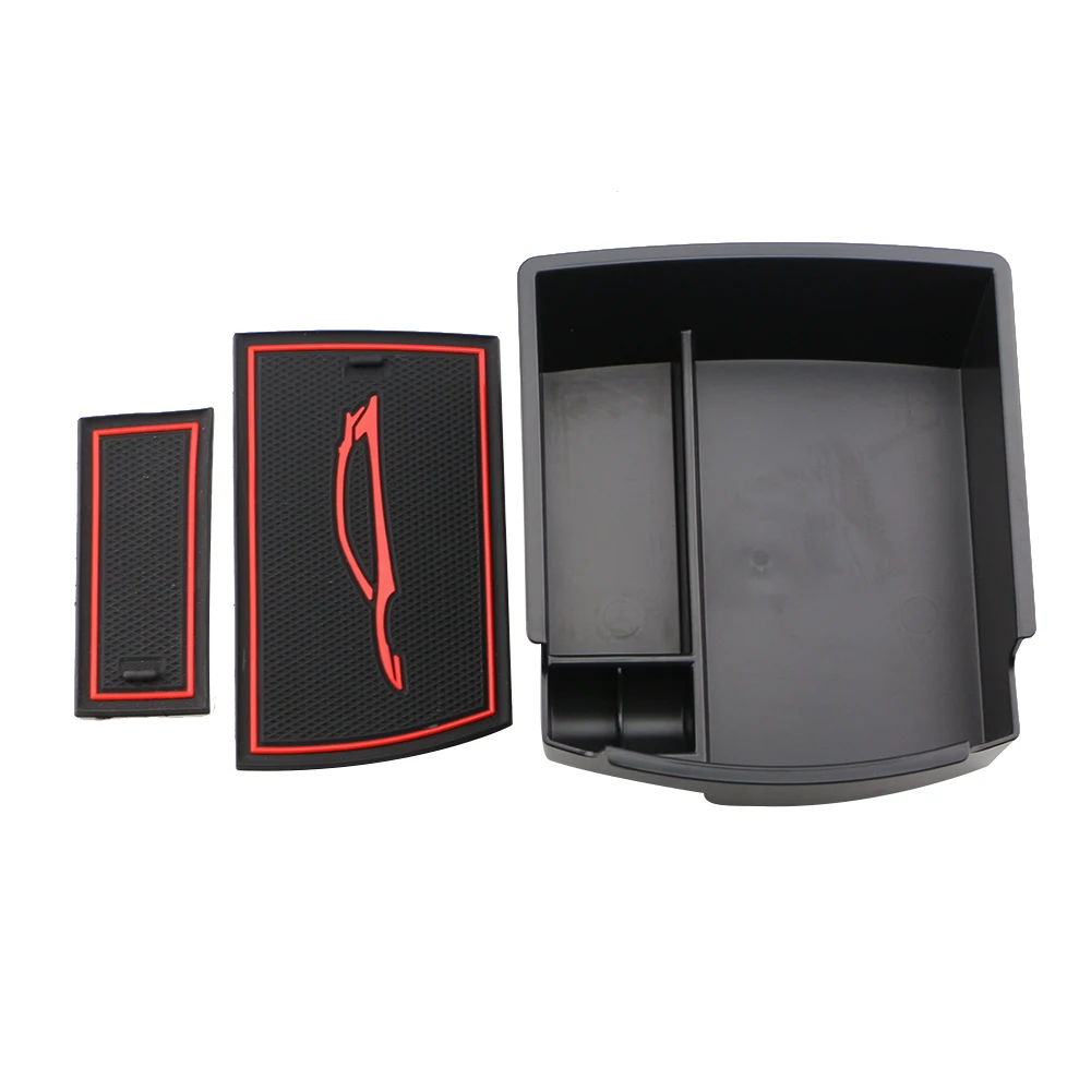 

For Hyundai Kona Encino 2017-2021 ABS Car Center Console Armrest Storage Box Rest Stowing Trays Container Organizer Accessories