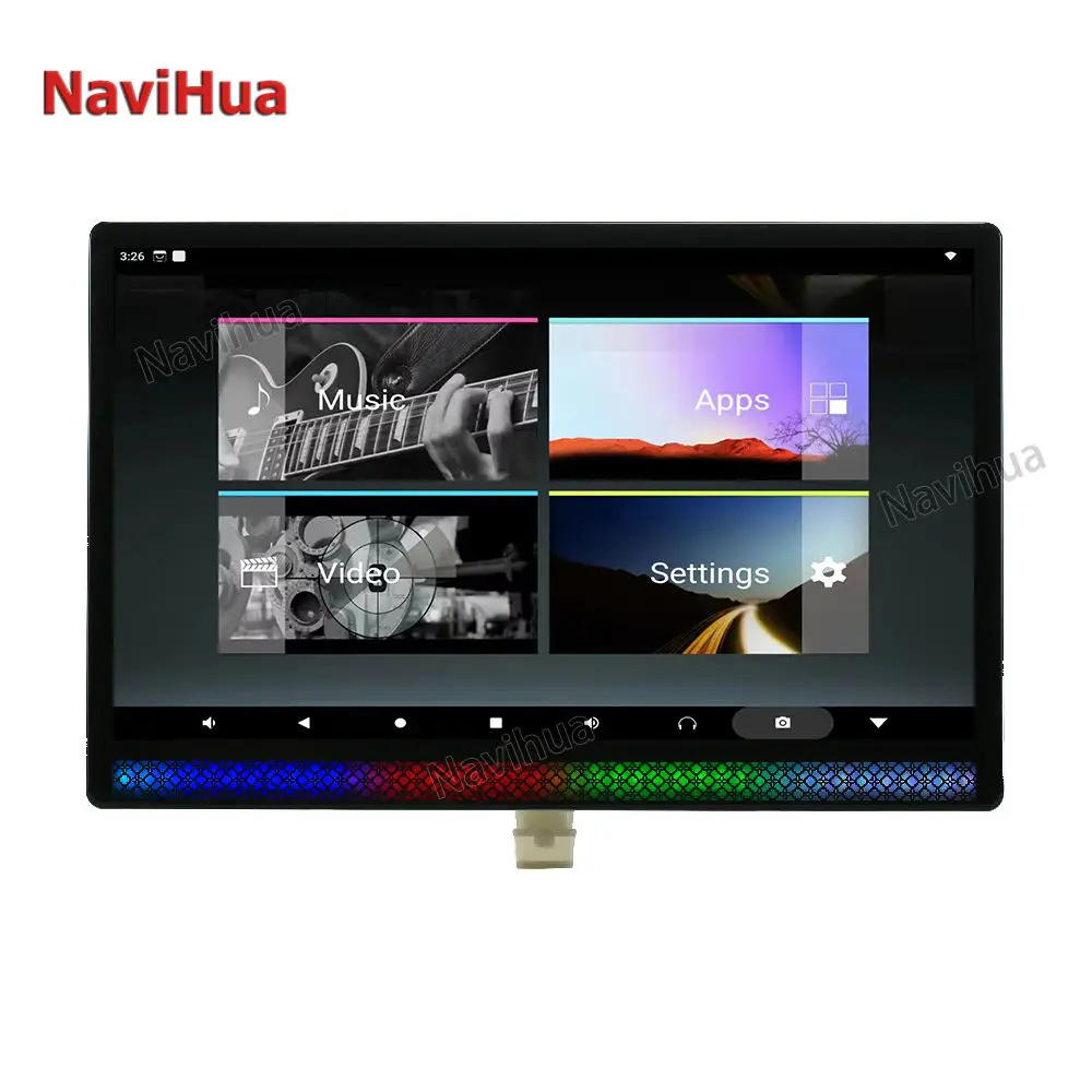 Navihua Android Car Back Seat Headrest Monitor Multimedia Rear Seat Entertainment For BMW X5 G05 Ratable IPS Full Touch Screen