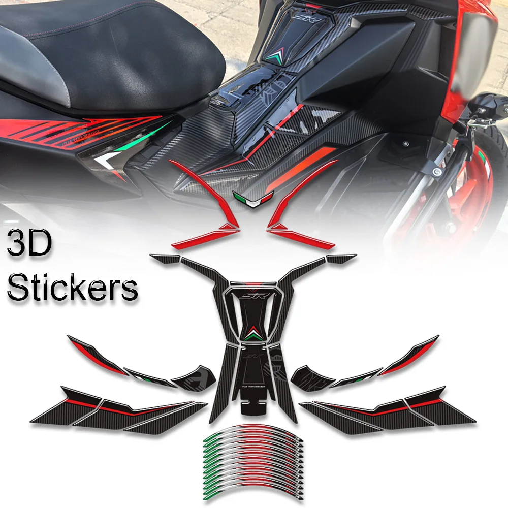 

2025 2026 Decals Applicable to SR GT 125 200 Sport Replica Body Protector Fairing Shell Fender Accessories Parts 3D Stickers