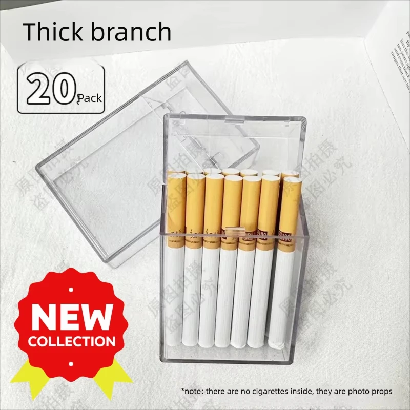 TMYH-100， New style, transparent, men's, creative, simple, high-end, pressure resistant, 20 pack, flip cover, cigarette case