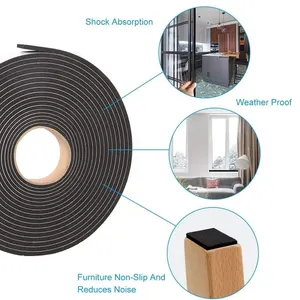 Kauçuk, eva, köpük, dayanıklı siyah yapıştırıcı, 5mm, yapışkan bant, eva bant, conta, çarpışma önleyici köpük, tek taraflı köpüğün en büyük satışlarından 12'si, 5 mm - no. 3