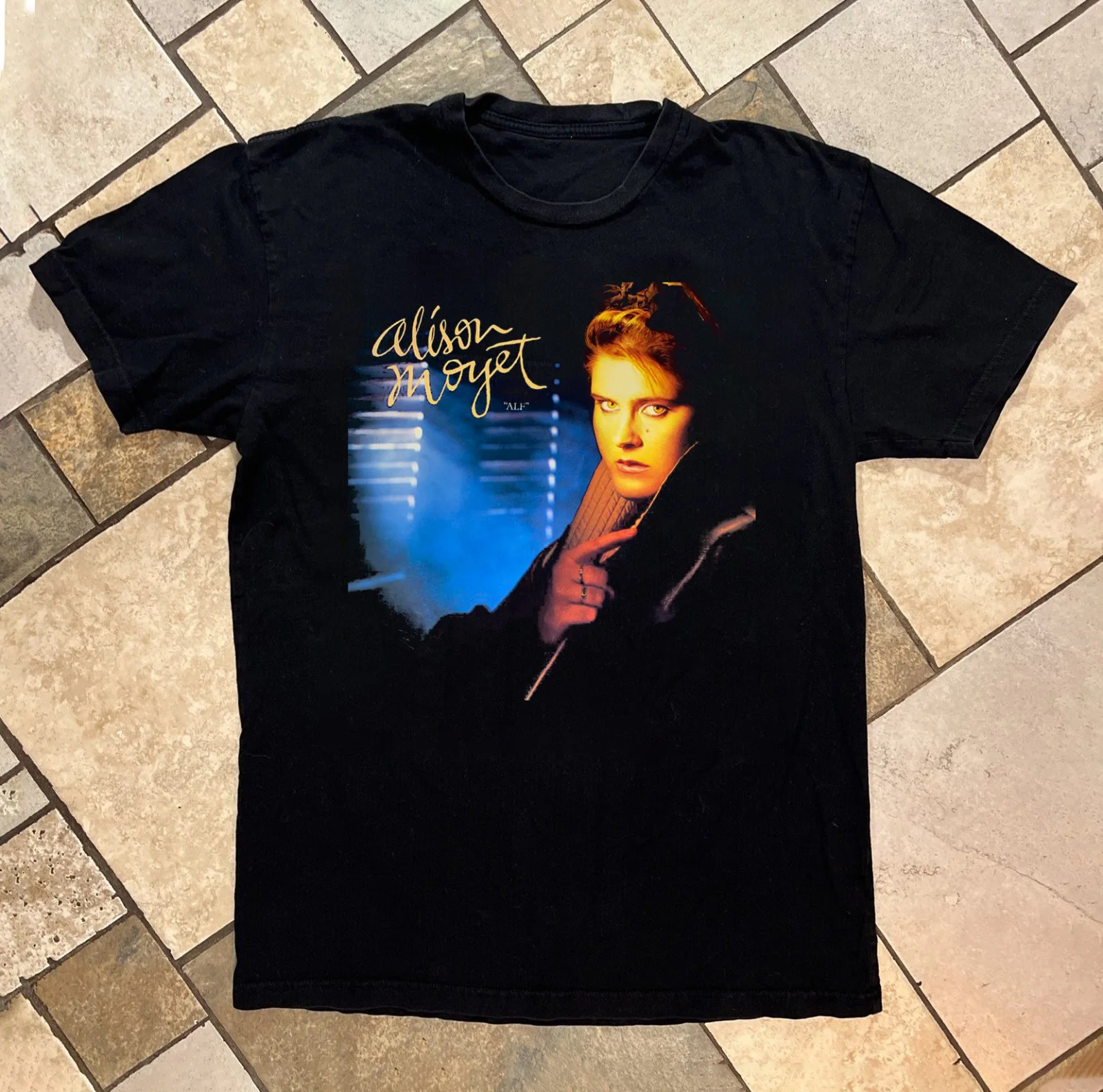 Alison Moyet Album Alf Short Sleeve Black Cotton Unisex Full Size S-5XL BO103