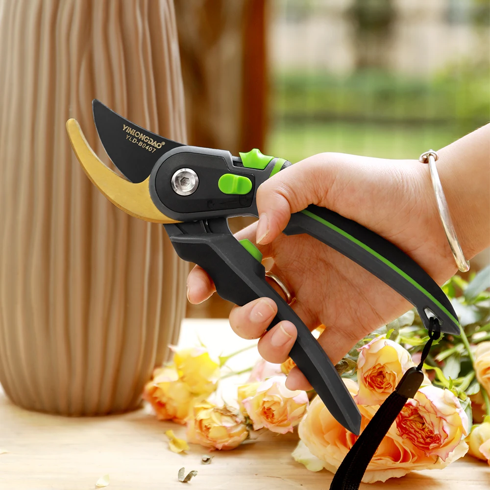 Multifunctional Pruning Shear Garden Tools Labor Saving Scissors Gardening Plant Sharp Branch Pruners Protection Hand Durable