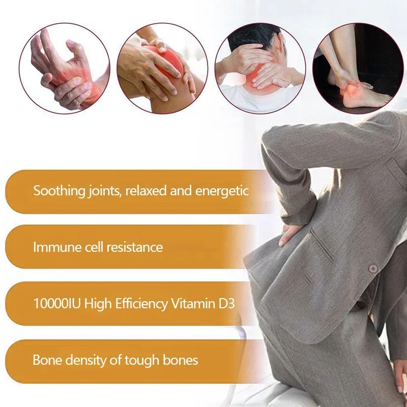 Vitamin D3 Capsules Supports Healthy Bones, Mood & Immune System Function