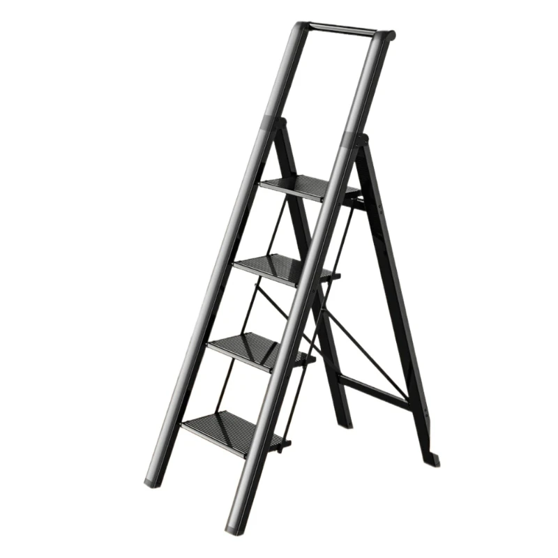 

:GameGem 4 Steps Lightweight Aluminum Ladder Folding Step Stool Stepladders with Anti-Slip and Wide Pedal for Home and Kitchen