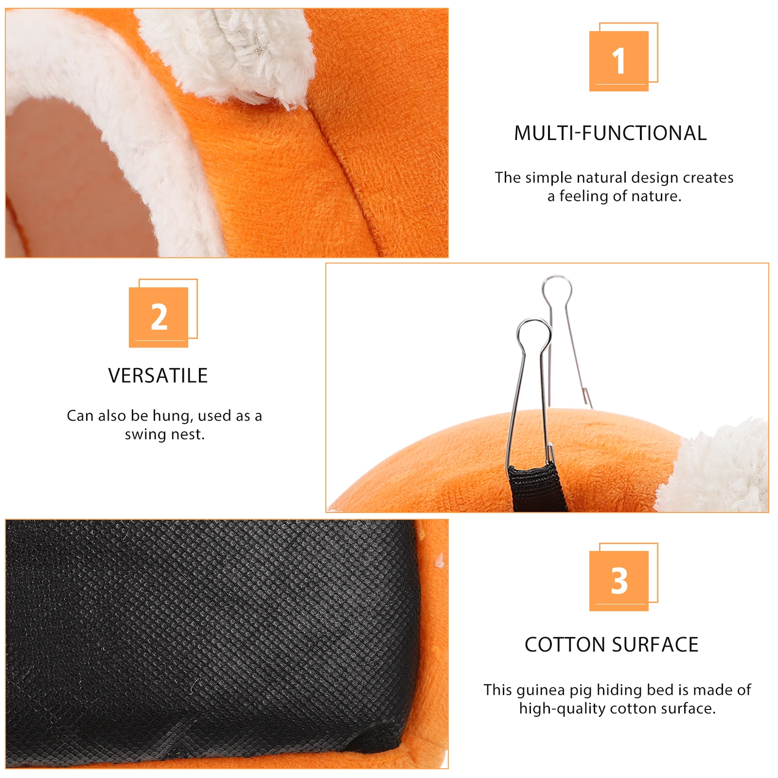 

Pet Nest Cotton Hamster Bed Small Pet Portable Easy Wash Cartoon Design Winter Warm Nest Squirrel Gerbils Hedgehog