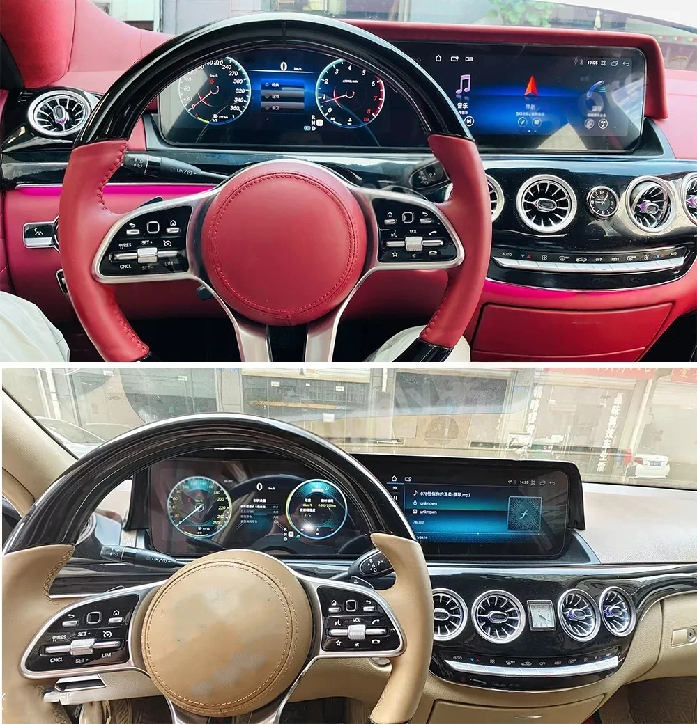 

12.3"+12.3"Car Radio Stereo Receiver Android For Benz S-Class W221 CL W216 2005-2013 GPS Navigation Intelligent System Head Unit