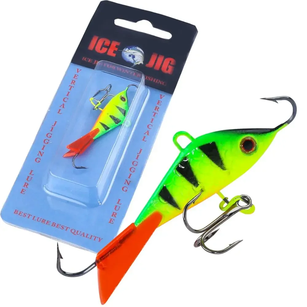 

ZWICKE 2025 63mm 1pcs New Ice Fishing Lure Diamond Winter Ice Fishing Lure Artificial Tackle Jigging Balancer Spoon Metal Lures