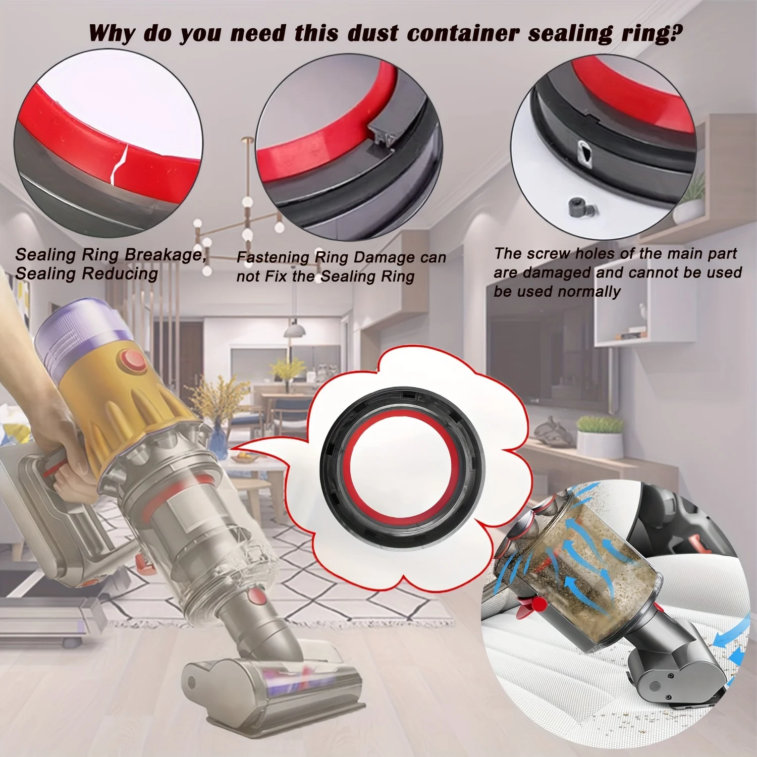 Большой пылесборник, 1 шт., запасная часть для пылесоса Dyson V10 SV12, канистра/ведро для пыли, не подходит для V12