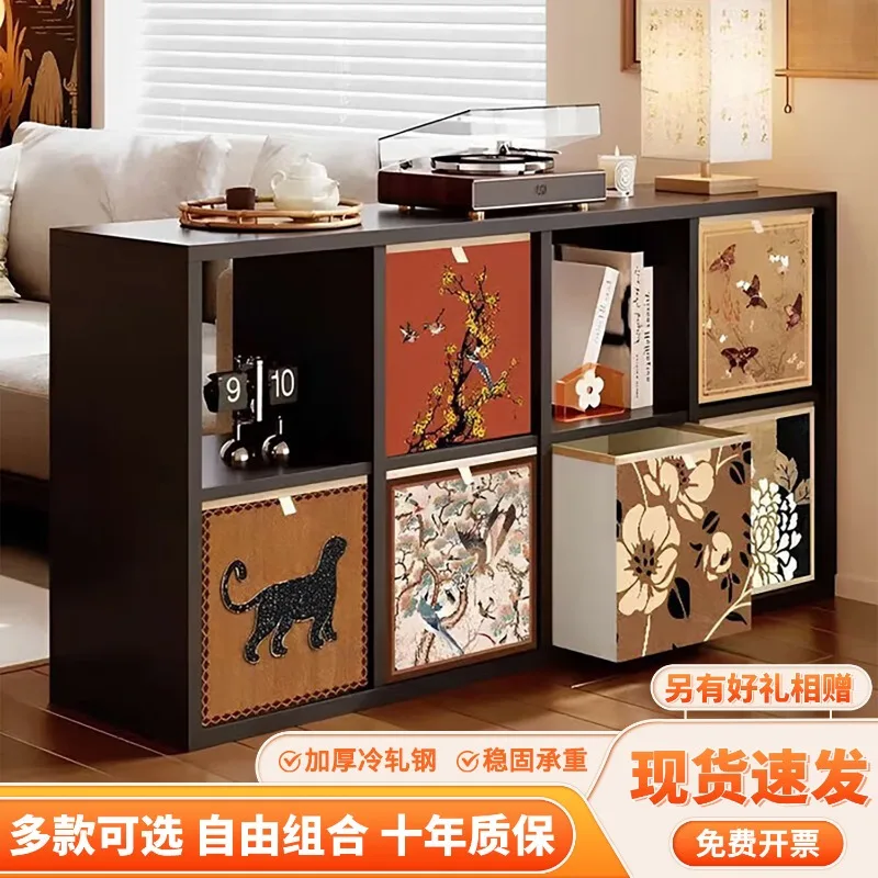 格子キャビネット、本棚、テレビ台、スチール収納キャビネット、収納キャビネットdiy自由組み合わせ棚ワードローブ