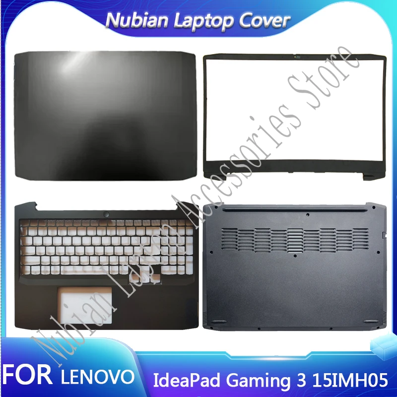 

New Shell For Lenovo IdeaPad Gaming 3 15IMH05 15ARH05 LCD Back Lid Bezel Palmrest Shell Bottom Case Cover AP1JM000100 Housing