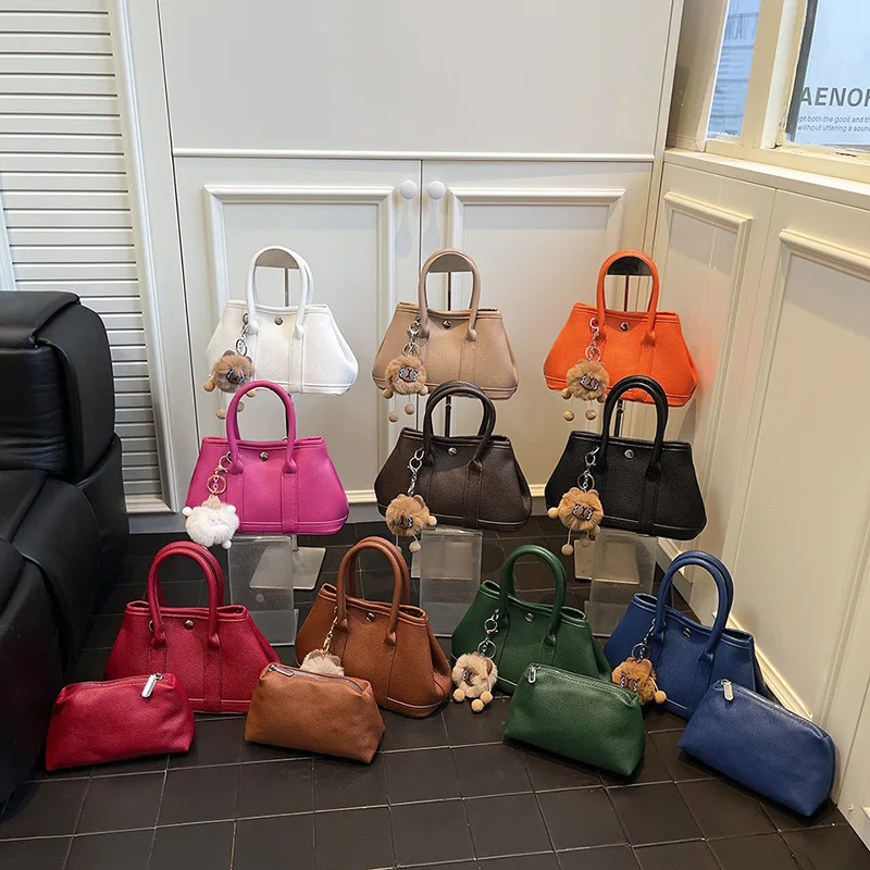 

2025 New Pebbled Leather Top Handle Bag for Women, Extremely Sophisticated Shoulder Crossbody Purse, Chic & Versatile​