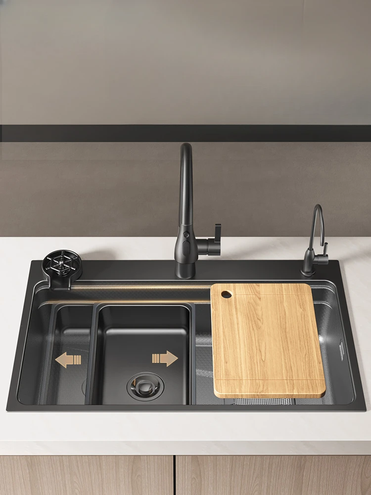 

Большая раковина из нержавеющей стали 304 с одним отверстием, раковина для овощей, кухонная бытовая раковина для овощей