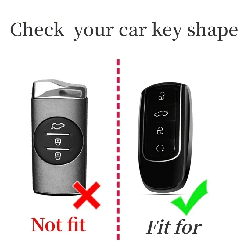 Fashion TPU Car Key Case Cover for Chery Tiggo 8 Pro Tiggo 8plus New 5 Plus 7pro Omoda 5 Car Key Protector Shell Fob Accessories