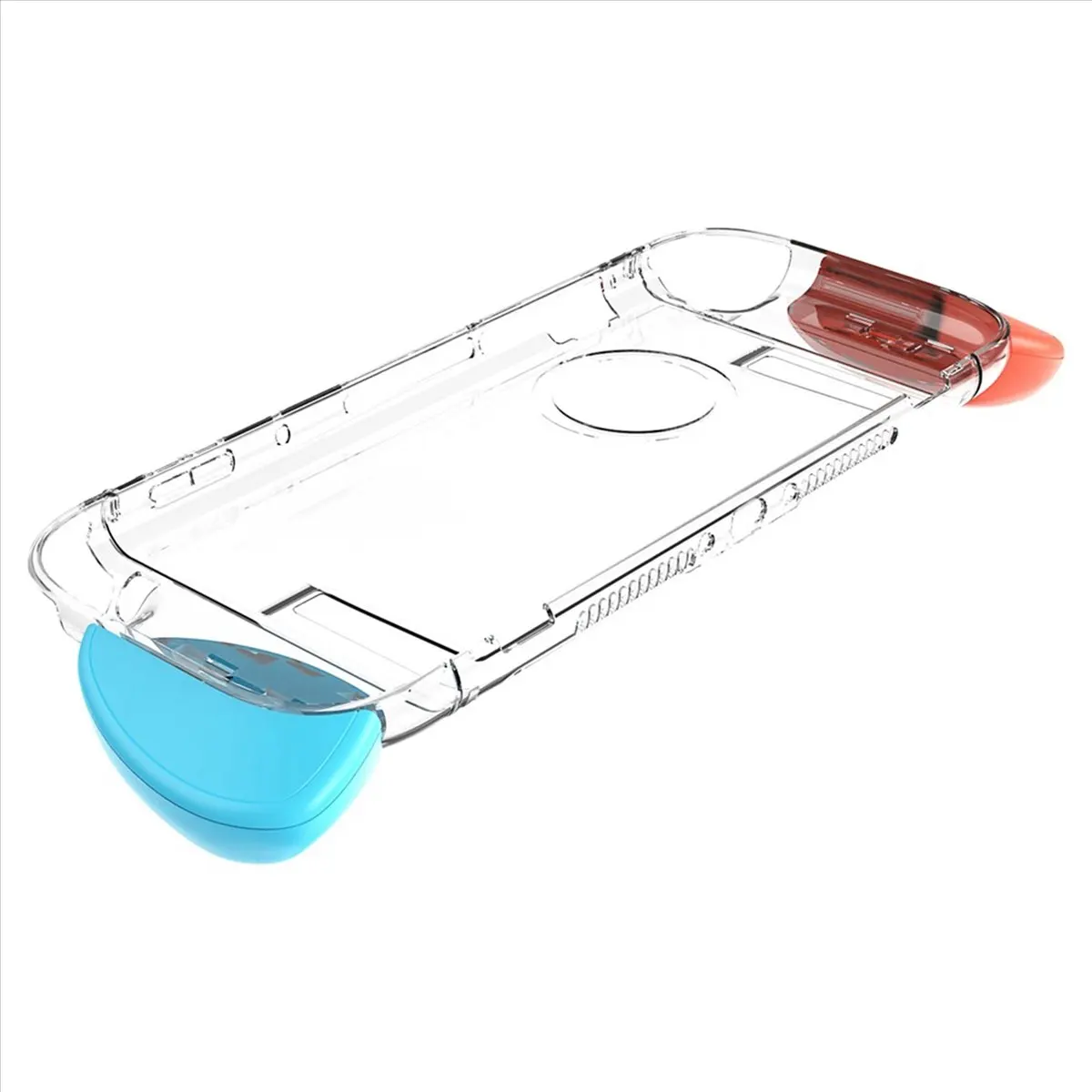 618 Mega Sale-Transparent Shell+Grip Case Kit for Switch2 Game Console Ergonomic Grip Protector Case Shell Cover with Replace Gr
