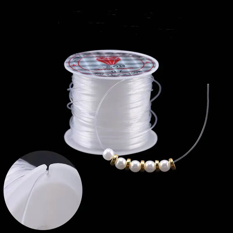 

100M Plastic Crystal DIY Beading Fishing Line No Elastic Cord Rope For Jewelry Making Supplies Wire Jeweleri String Thread 2030