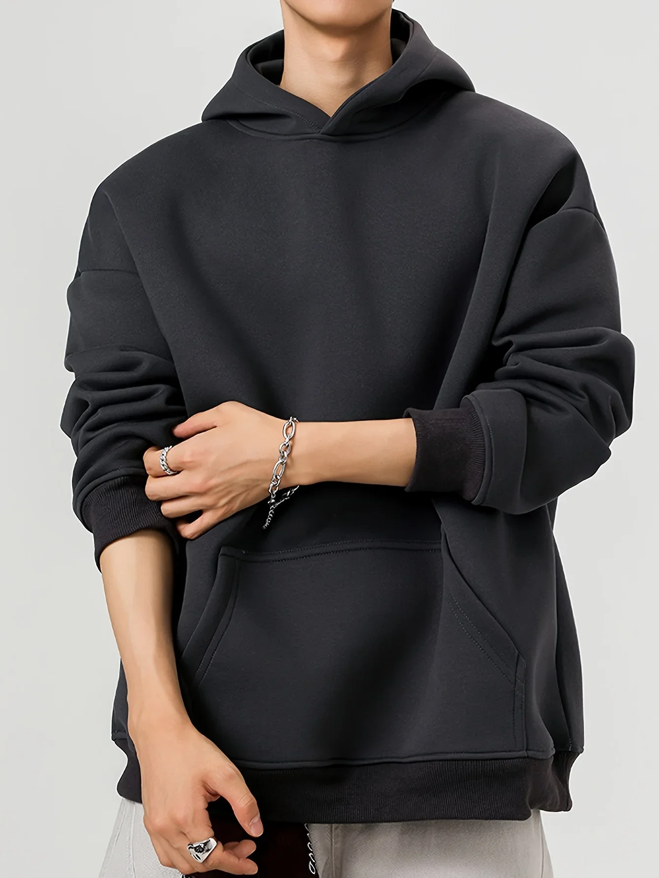 Hoodies Men Fashion Oversized Unisex Hoodies Jacket Sweatshirts Autumn and Winter Fleece Casual Versatile Streetwear Daily wear