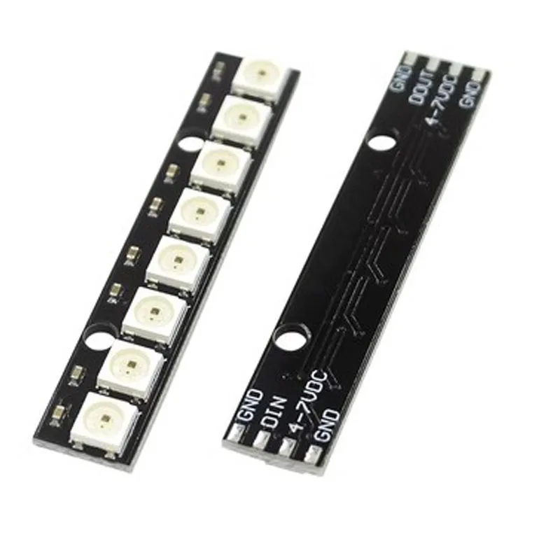 8 channel WS2812 5050 RGB LED lights built-in full color-driven development board