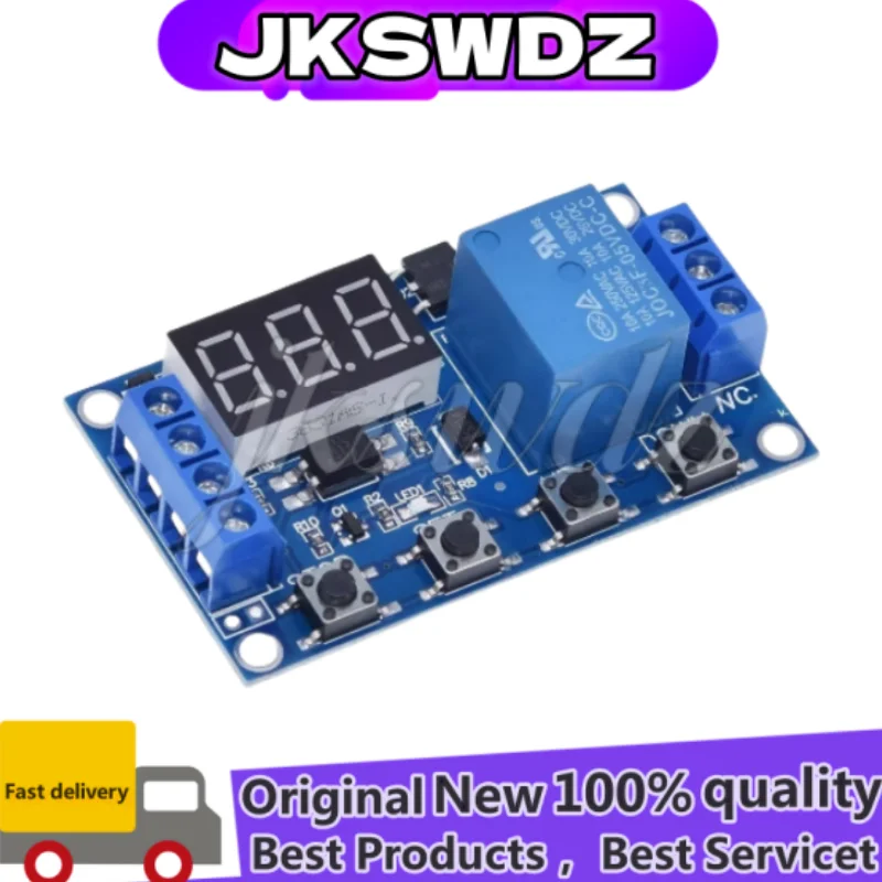 6-30V Relay Module Switch Trigger Time Delay Circuit Timer Cycle Adjustable