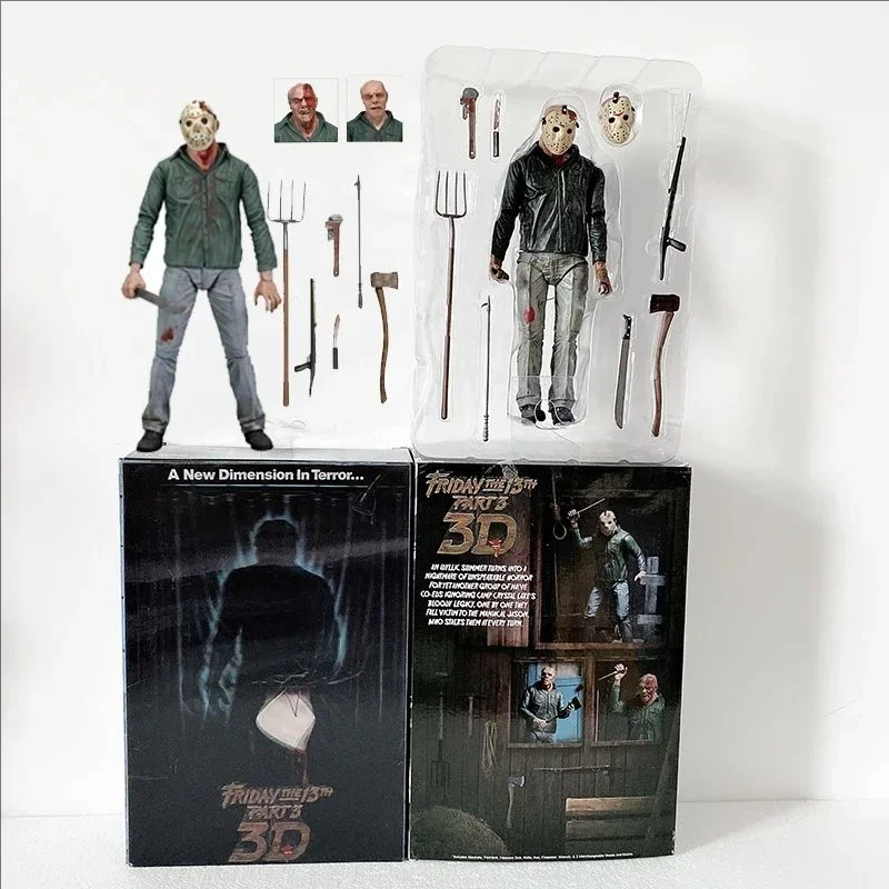 18 cm NECA-figuur Jason 3D Friday Part 3 Jason PVC-actiefiguur speelgoedpop