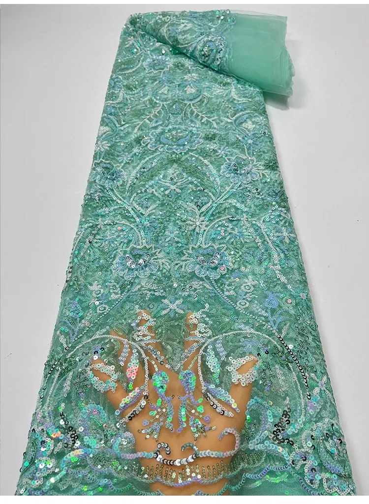 

1yard High quality heart-shaped flower leaf shaped shiny embroidery tela gauze fabric Dress cheongsam fabric for sewing