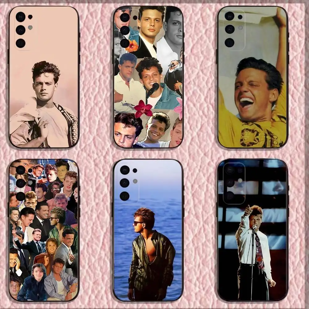 

L-Luis Miguel Singer Phone Case For Samsung S 25,24,23,22,30,21,10,9,Ultra,Plus,Lite,FE,4,5G Black Soft Case