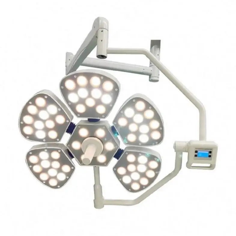 Operating room ceiling mounted LED surgical lamp veterinary operating lamp with inner camera