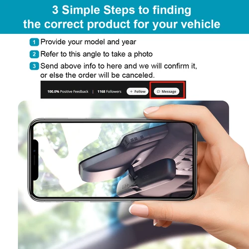 Imagen 2 del producto ARB 4K UHD Dashcam para Porsche 911 992 y Panamera 971 y Cayenne 9YA/9Y0/9Y3 y Taycan 2017-2024, OEM Fit DVR, Control de aplicaciones WIFI